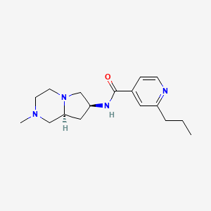 molecular formula C17H26N4O B5432830 N-[(7S,8aS)-2-methyloctahydropyrrolo[1,2-a]pyrazin-7-yl]-2-propylisonicotinamide 