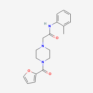 2-[4-(2-furoyl)-1-piperazinyl]-N-(2-methylphenyl)acetamide