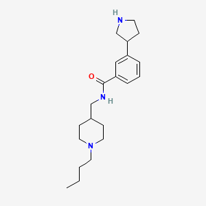 N-[(1-butyl-4-piperidinyl)methyl]-3-(3-pyrrolidinyl)benzamide dihydrochloride