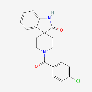 1'-(4-chlorobenzoyl)spiro[indole-3,4'-piperidin]-2(1H)-one