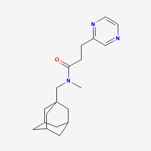 N-(1-adamantylmethyl)-N-methyl-3-pyrazin-2-ylpropanamide