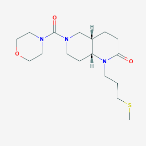 (4aS*,8aR*)-1-[3-(methylthio)propyl]-6-(morpholin-4-ylcarbonyl)octahydro-1,6-naphthyridin-2(1H)-one