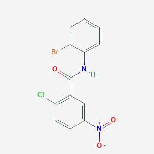 molecular formula C13H8BrClN2O3 B5432991 N-(2-bromophenyl)-2-chloro-5-nitrobenzamide 