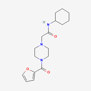 N-cyclohexyl-2-[4-(2-furoyl)-1-piperazinyl]acetamide