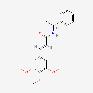 N-(1-phenylethyl)-3-(3,4,5-trimethoxyphenyl)acrylamide