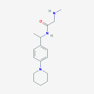 N~2~-methyl-N~1~-[1-(4-piperidin-1-ylphenyl)ethyl]glycinamide