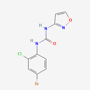 molecular formula C10H7BrClN3O2 B5433087 N-(4-bromo-2-chlorophenyl)-N'-3-isoxazolylurea 