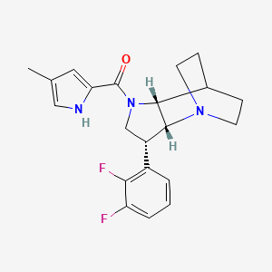 [(2R,3R,6R)-3-(2,3-difluorophenyl)-1,5-diazatricyclo[5.2.2.02,6]undecan-5-yl]-(4-methyl-1H-pyrrol-2-yl)methanone