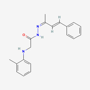 2-[(2-methylphenyl)amino]-N'-(1-methyl-3-phenyl-2-propen-1-ylidene)acetohydrazide