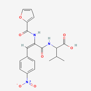 N-[2-(2-furoylamino)-3-(4-nitrophenyl)acryloyl]valine