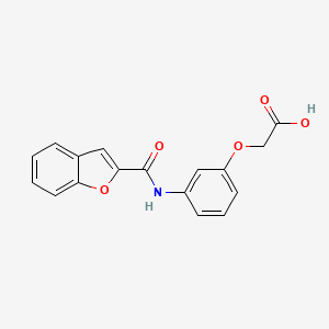 {3-[(1-benzofuran-2-ylcarbonyl)amino]phenoxy}acetic acid