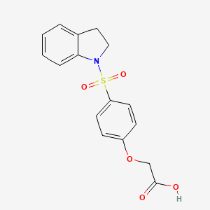 [4-(2,3-dihydro-1H-indol-1-ylsulfonyl)phenoxy]acetic acid