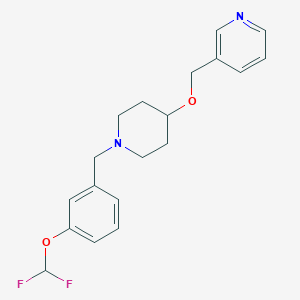 3-[({1-[3-(difluoromethoxy)benzyl]-4-piperidinyl}oxy)methyl]pyridine