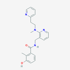 3-hydroxy-2-methyl-N-({2-[methyl(2-pyridin-2-ylethyl)amino]pyridin-3-yl}methyl)benzamide