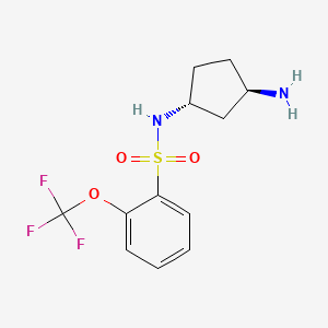 N-[(1R*,3R*)-3-aminocyclopentyl]-2-(trifluoromethoxy)benzenesulfonamide