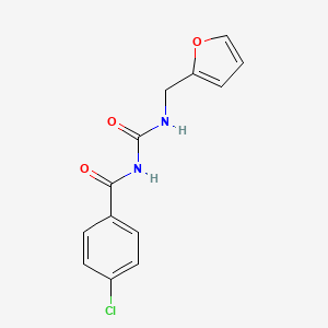 4-chloro-N-{[(2-furylmethyl)amino]carbonyl}benzamide