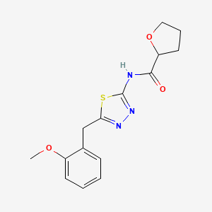 N-[5-(2-methoxybenzyl)-1,3,4-thiadiazol-2-yl]tetrahydro-2-furancarboxamide