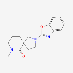 molecular formula C16H19N3O2 B5433429 2-(1,3-benzoxazol-2-yl)-7-methyl-2,7-diazaspiro[4.5]decan-6-one 