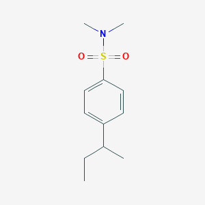 molecular formula C12H19NO2S B5433445 4-(BUTAN-2-YL)-NN-DIMETHYLBENZENE-1-SULFONAMIDE 