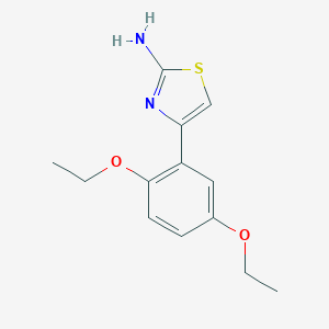 molecular formula C13H16N2O2S B054335 4-(2,5-Diethoxyphenyl)-1,3-thiazol-2-amine CAS No. 112434-78-3