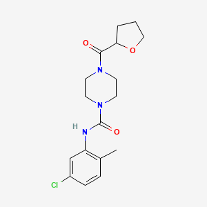 N-(5-chloro-2-methylphenyl)-4-(tetrahydrofuran-2-ylcarbonyl)piperazine-1-carboxamide