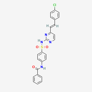 N-{4-[({4-[2-(4-chlorophenyl)vinyl]-2-pyrimidinyl}amino)sulfonyl]phenyl}benzamide