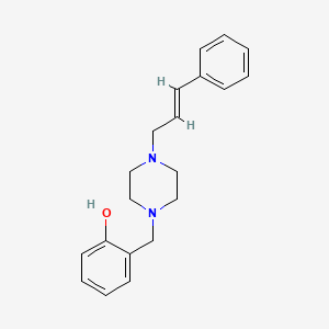 molecular formula C20H24N2O B5433549 2-{[4-(3-phenyl-2-propen-1-yl)-1-piperazinyl]methyl}phenol 