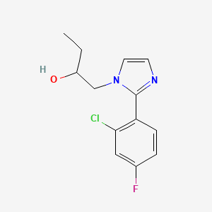 1-[2-(2-chloro-4-fluorophenyl)-1H-imidazol-1-yl]butan-2-ol