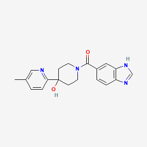 1-(1H-benzimidazol-5-ylcarbonyl)-4-(5-methylpyridin-2-yl)piperidin-4-ol