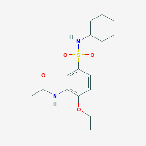 N-{5-[(cyclohexylamino)sulfonyl]-2-ethoxyphenyl}acetamide