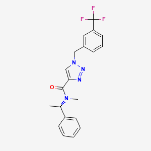 N-methyl-N-[(1S)-1-phenylethyl]-1-[3-(trifluoromethyl)benzyl]-1H-1,2,3-triazole-4-carboxamide