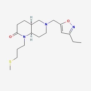 (4aS*,8aR*)-6-[(3-ethylisoxazol-5-yl)methyl]-1-[3-(methylthio)propyl]octahydro-1,6-naphthyridin-2(1H)-one