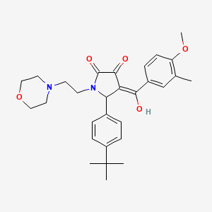 5-(4-tert-butylphenyl)-3-hydroxy-4-(4-methoxy-3-methylbenzoyl)-1-[2-(4-morpholinyl)ethyl]-1,5-dihydro-2H-pyrrol-2-one