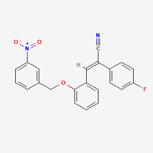 2-(4-fluorophenyl)-3-{2-[(3-nitrobenzyl)oxy]phenyl}acrylonitrile