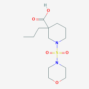 1-(morpholin-4-ylsulfonyl)-3-propylpiperidine-3-carboxylic acid