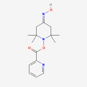 molecular formula C15H21N3O3 B5433863 2,2,6,6-tetramethyl-1-[(pyridin-2-ylcarbonyl)oxy]piperidin-4-one oxime 