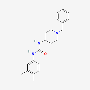 molecular formula C21H27N3O B5433881 N-(1-benzyl-4-piperidinyl)-N'-(3,4-dimethylphenyl)urea 