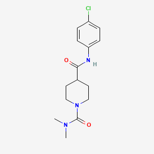 molecular formula C15H20ClN3O2 B5433886 N~4~-(4-chlorophenyl)-N~1~,N~1~-dimethyl-1,4-piperidinedicarboxamide 