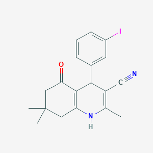 4-(3-iodophenyl)-2,7,7-trimethyl-5-oxo-1,4,5,6,7,8-hexahydro-3-quinolinecarbonitrile