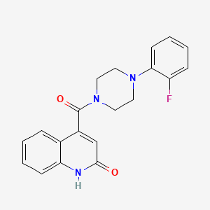 4-{[4-(2-fluorophenyl)-1-piperazinyl]carbonyl}-2-quinolinol