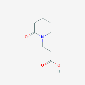 molecular formula C8H13NO3 B054340 3-(2-氧代哌啶-1-基)丙酸 CAS No. 117705-04-1