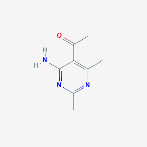 molecular formula C8H11N3O B5434056 1-(4-amino-2,6-dimethyl-5-pyrimidinyl)ethanone 