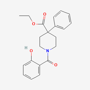 ethyl 1-(2-hydroxybenzoyl)-4-phenyl-4-piperidinecarboxylate