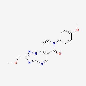 molecular formula C17H15N5O3 B5434061 2-(methoxymethyl)-7-(4-methoxyphenyl)pyrido[3,4-e][1,2,4]triazolo[1,5-a]pyrimidin-6(7H)-one 