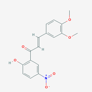 molecular formula C17H15NO6 B5434100 3-(3,4-dimethoxyphenyl)-1-(2-hydroxy-5-nitrophenyl)-2-propen-1-one 