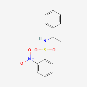 molecular formula C14H14N2O4S B5434118 2-nitro-N-(1-phenylethyl)benzenesulfonamide 