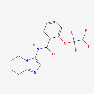 2-(1,1,2,2-tetrafluoroethoxy)-N-(5,6,7,8-tetrahydroimidazo[1,2-a]pyridin-3-yl)benzamide