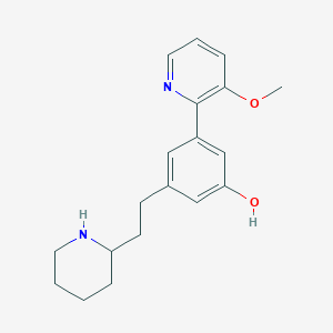 3-(3-methoxypyridin-2-yl)-5-(2-piperidin-2-ylethyl)phenol