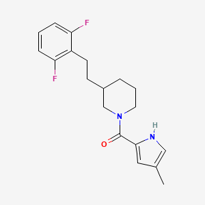 3-[2-(2,6-difluorophenyl)ethyl]-1-[(4-methyl-1H-pyrrol-2-yl)carbonyl]piperidine