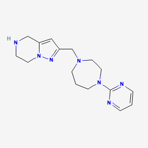 2-{[4-(2-pyrimidinyl)-1,4-diazepan-1-yl]methyl}-4,5,6,7-tetrahydropyrazolo[1,5-a]pyrazine dihydrochloride